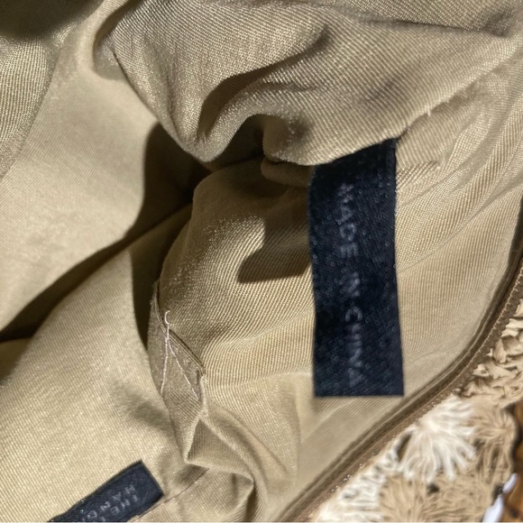 Vintage The Limited Handmade Crochet Bag with Bamboo Handle 90s Y2K - Picture 7 of 11